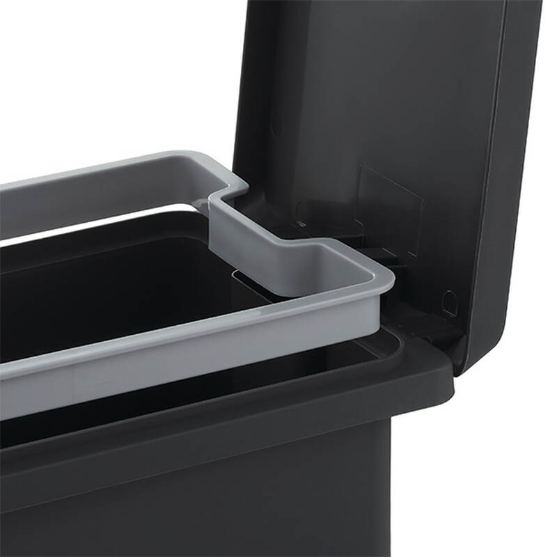 Thùng Rác Nhựa Fitis Compact Bin 10L- 2 Màu (Xám Xám, Trắng Xám) - PPS1-906, PPS1-903 image number null